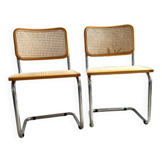 Cesca B32 chairs by Marcel Breuer