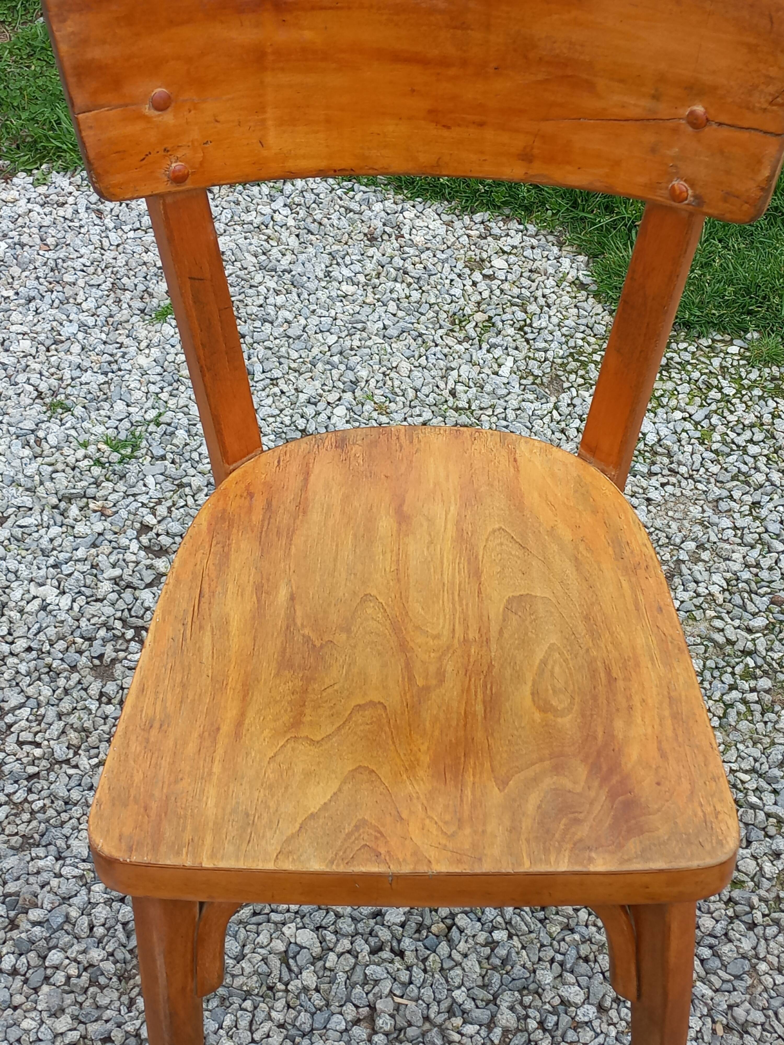 Set of 6 1950s bistro chairs