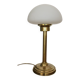Vintage opaline brass table lamp