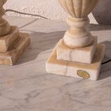 Set of 2 Vintage Neoclassica Alabster Table Lamp by Gregoretti & co.