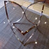 Chrome and glass table 1970s