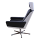 Space Age Lounge Chair, White Lacquer, Leather, Reptile Look, Germany, 1970s