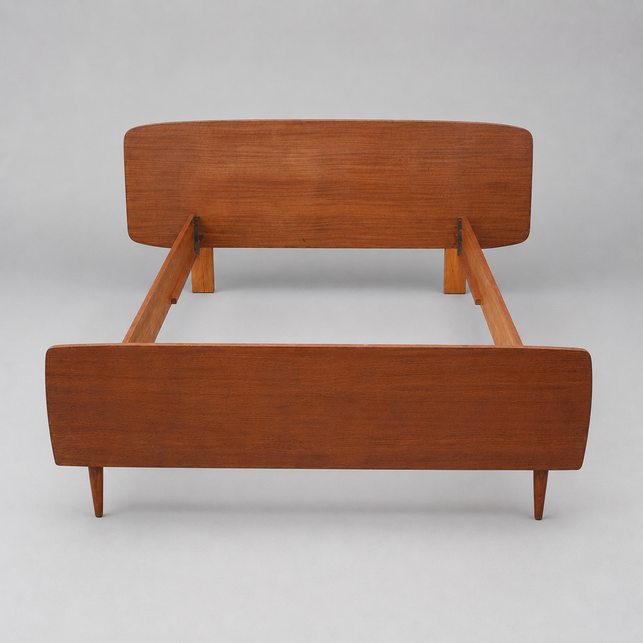 Vintage teak bed with headboard – 60s/70s