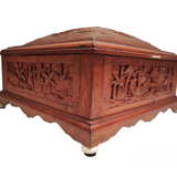 Chinese carved wood box