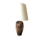 Lampe en terre cuite, 19ème siècle