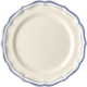 Lot de 6 assiettes dessert collection filets bleu