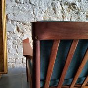 Vintage Scandinavian 3-seater canapé in solid wood