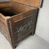 Brutalist chest nineteenth in oak