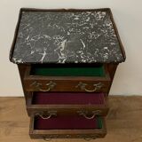 Louis XV style bedside in walnut