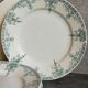 Six old plates iron earth of lunéville model lugano late nineteenth