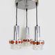 Suspension waterfall vintage Raak Amsterdam Holland chrome polished glass chiseled. Year 70