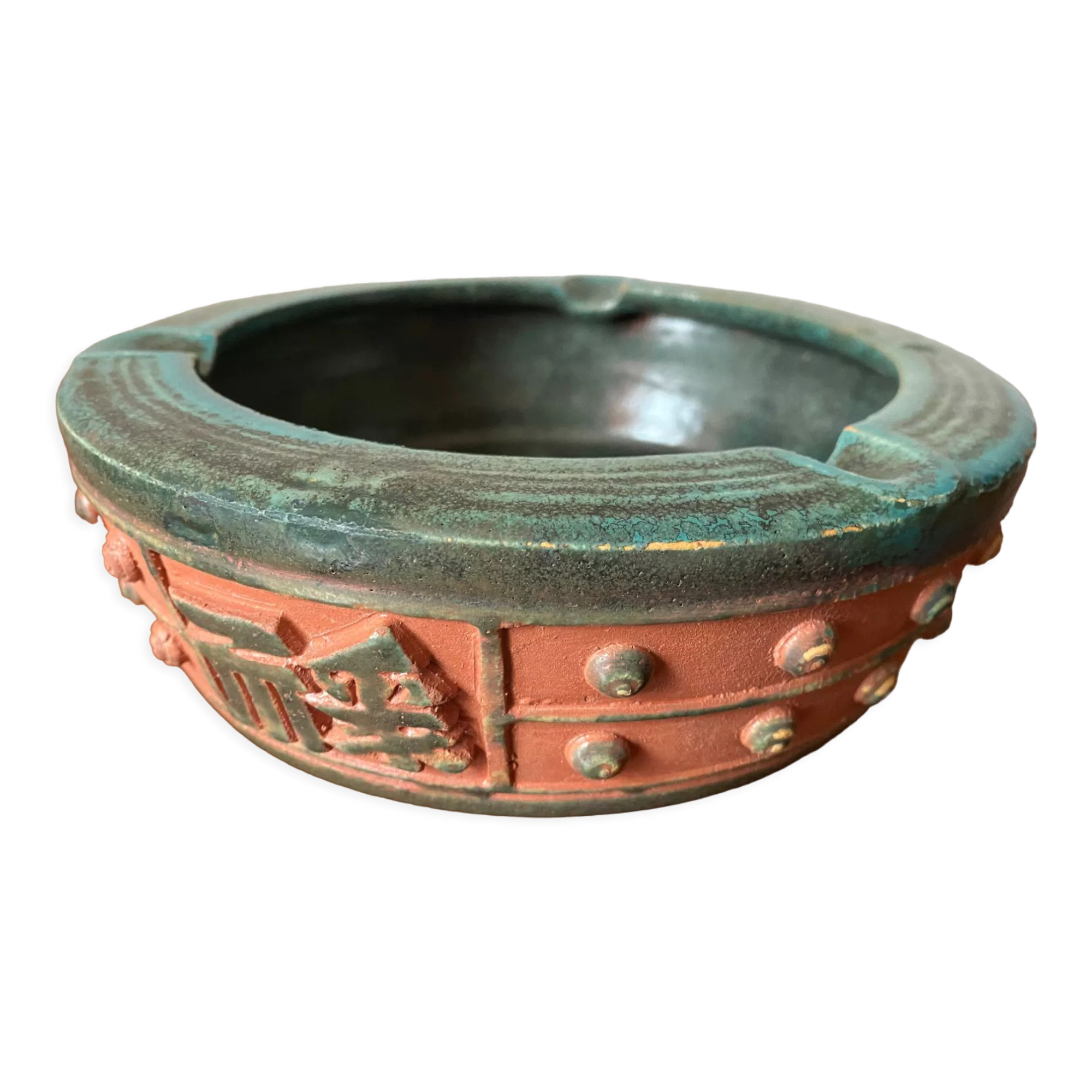 Ethnic ashtray candle holder