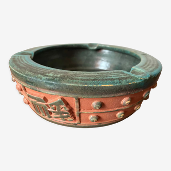 Ethnic ashtray candle holder