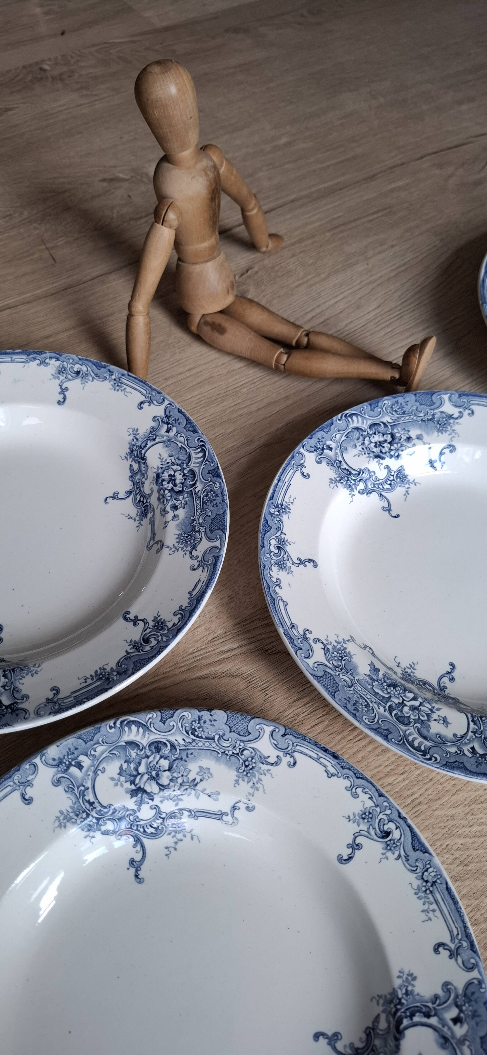 Set of 5 Dolphin plates BFK 1920