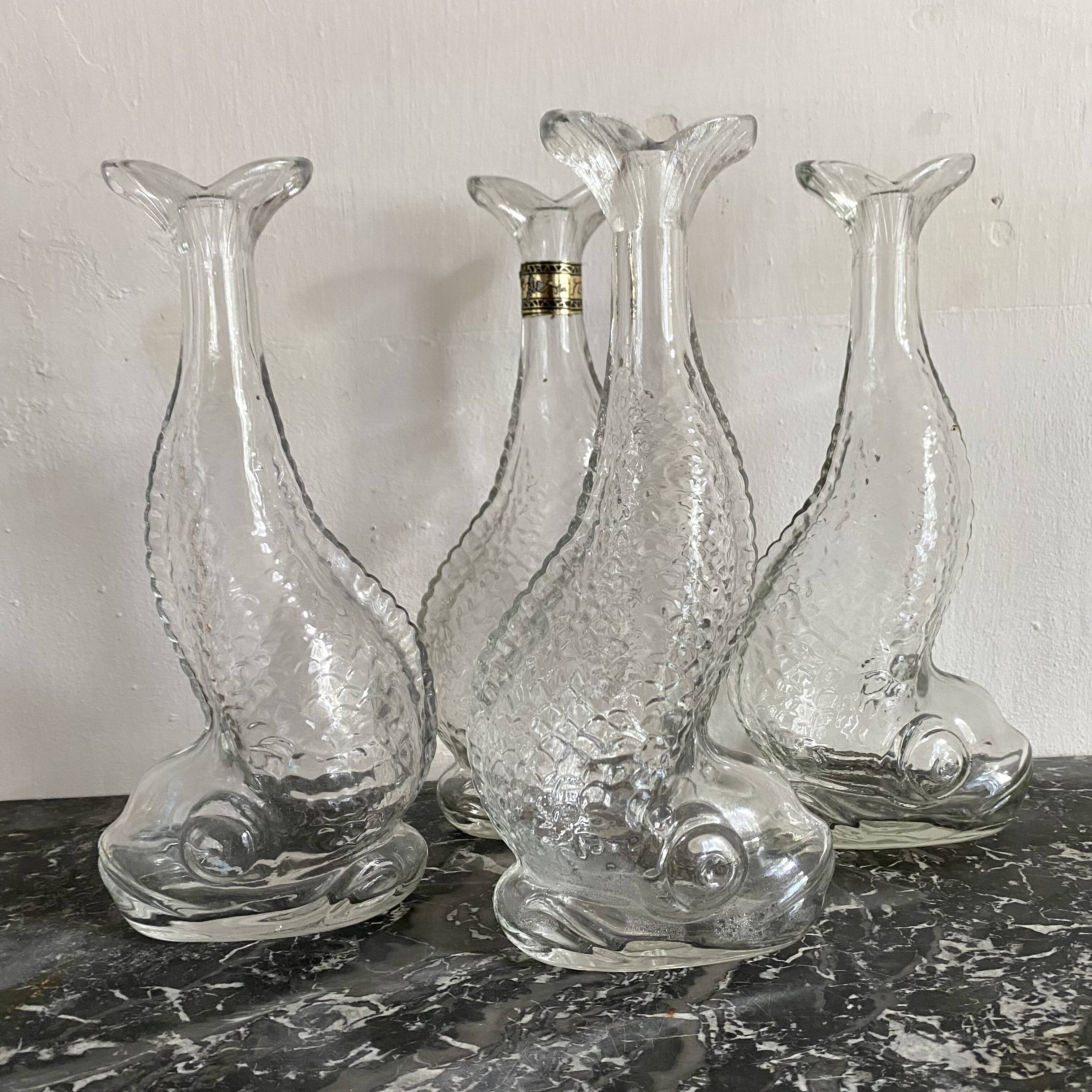 Glass fish carafe, 4 available