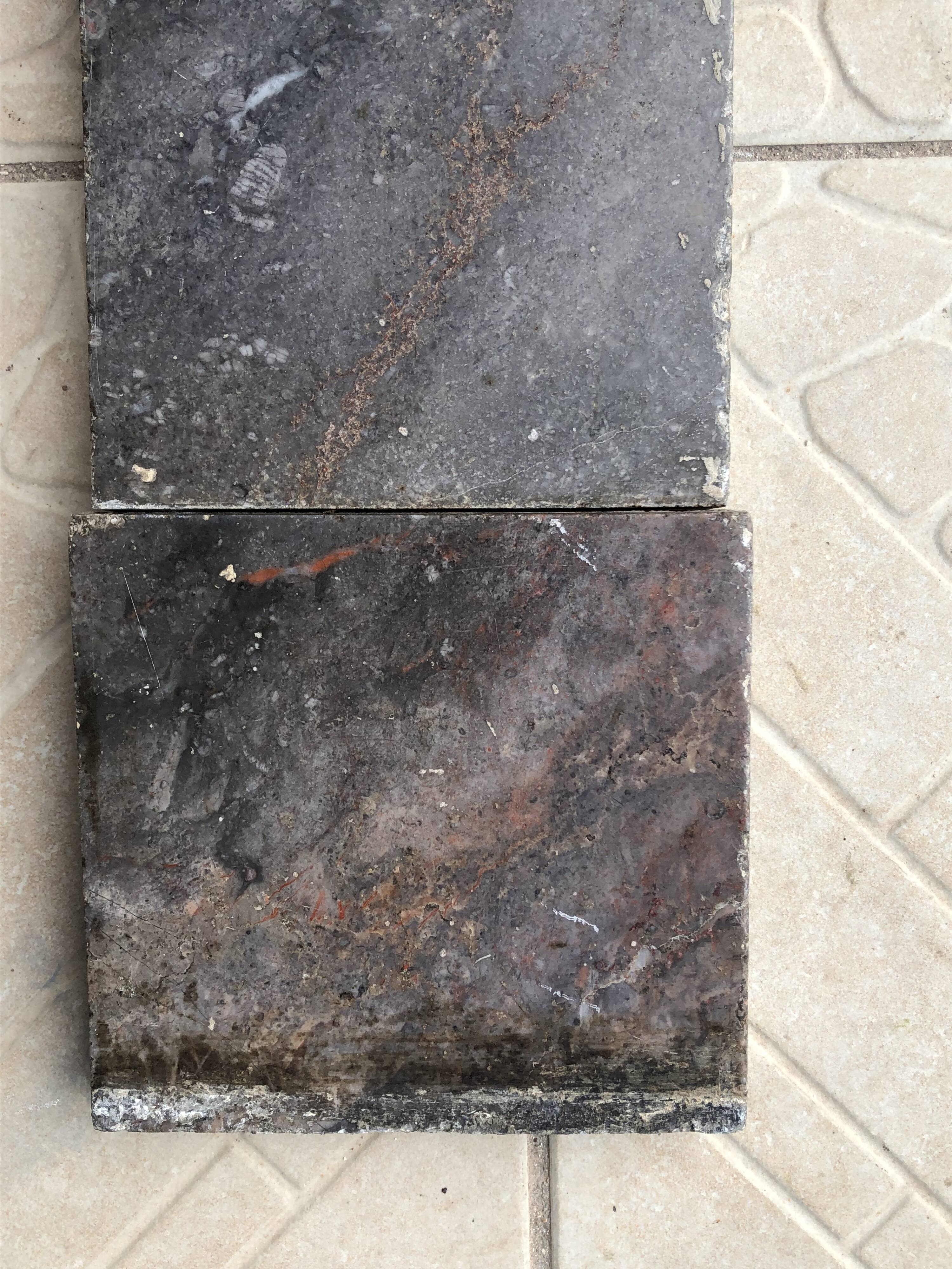 19th-century marble fireplace