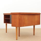 Scandinavian desk boomerang in teak by Arne Hovmand Olsen