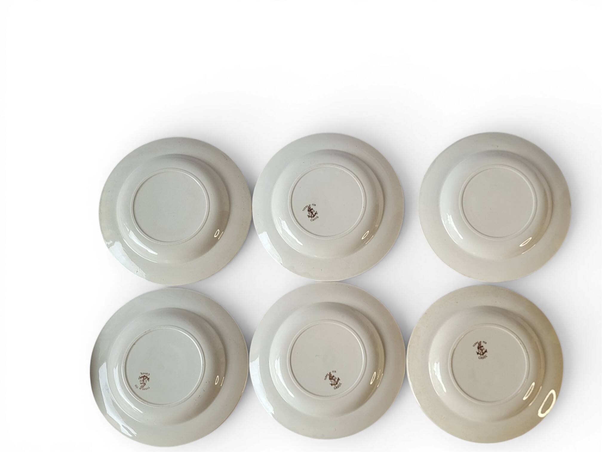 6 deep plates Léon Graves Clairefontaine