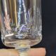 8 antique baccarat crystal wine glasses cut engraved 10742