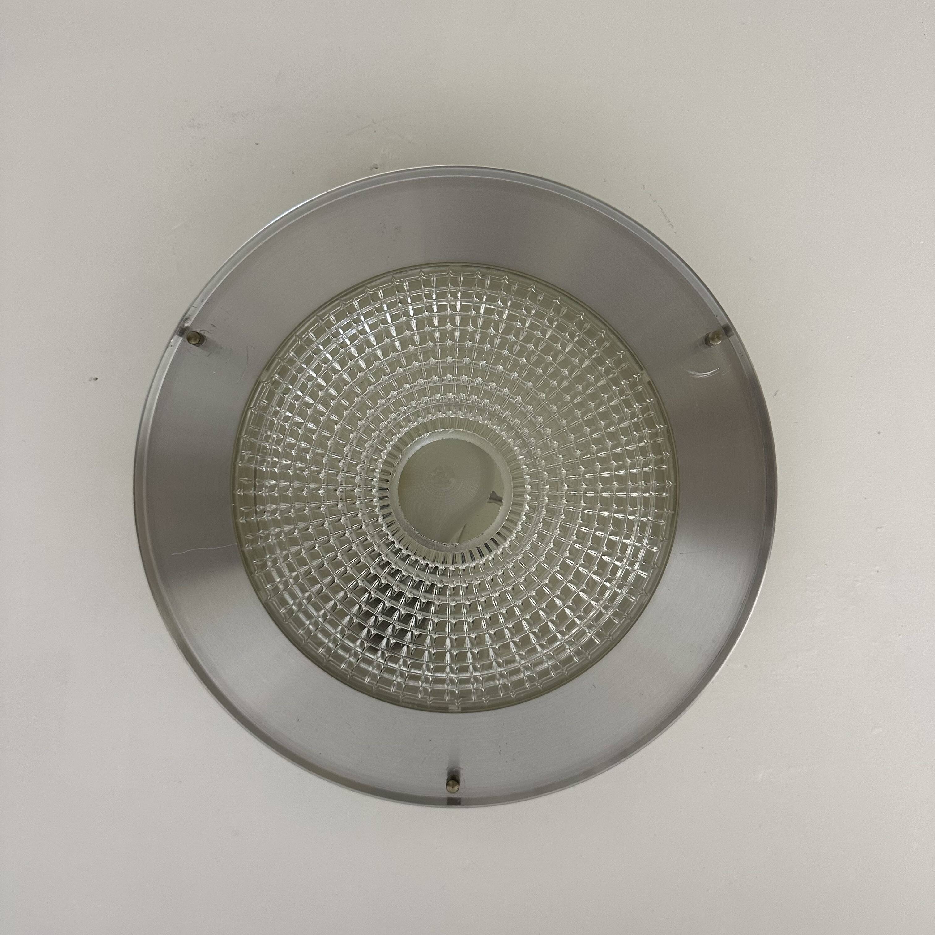 Raak Flush mount ceiling lamp B-1043 , 1970s Ufo space age