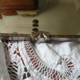 Mirror top art deco chrome bronze