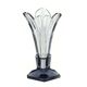 Art Deco vase, crystal, Moser, Czechoslovakia, 1930s