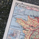 Old map France Chemins de fer Lablache.