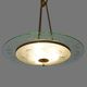 Brass and glass chandelier, 1950s