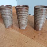 Glasses goblets stoneware cups