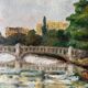 River landscape - Oil on canvas - Early 20th century