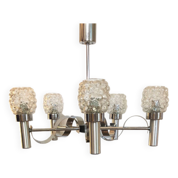 Lustre avec verreries Hélèna Tynell 1970