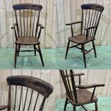 Fauteuil anglais en orme - fin XIXème