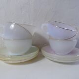 6 cups arcopal pastel iridescent harlequin
