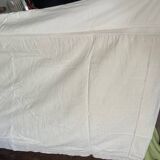 Antique KL monogram linen and cotton sheet