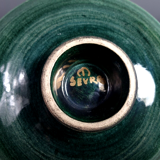 Jean Mayodon glazed ceramic cut decoration women and deer Signed SB