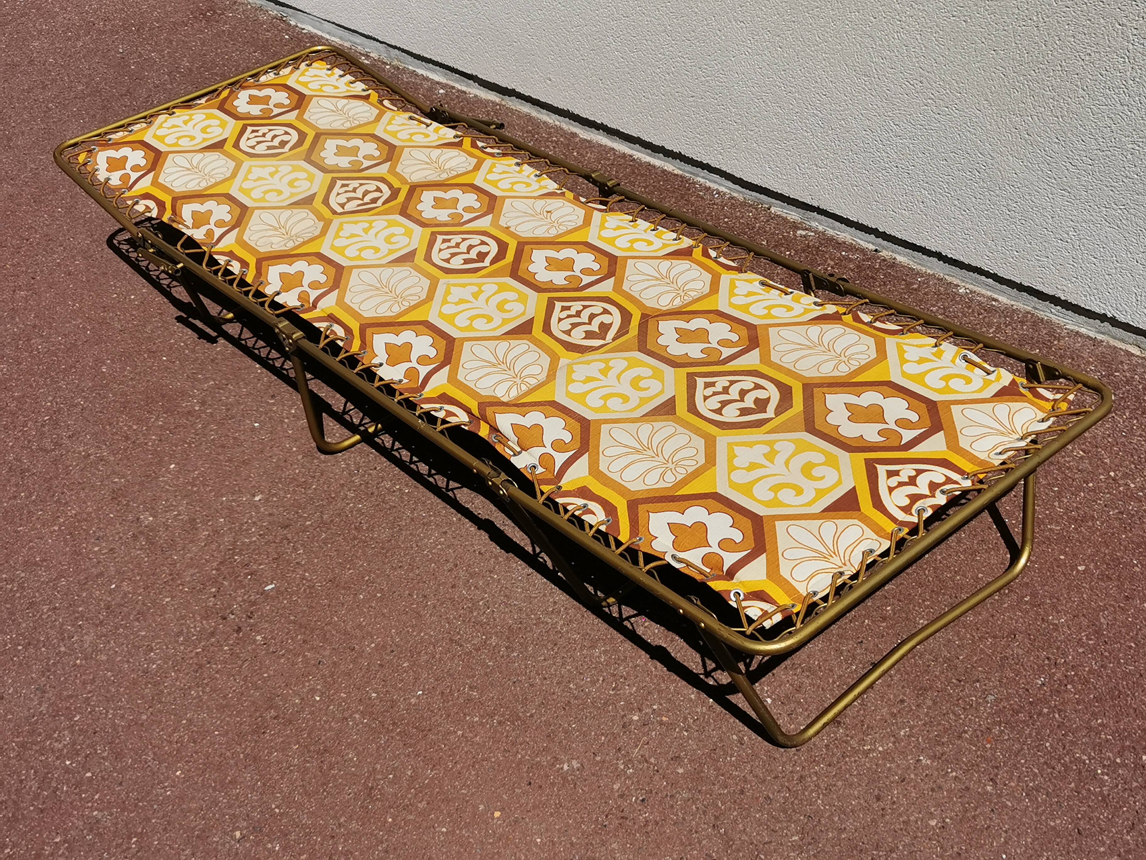 Vintage sunbed sunbed Folding extra bed