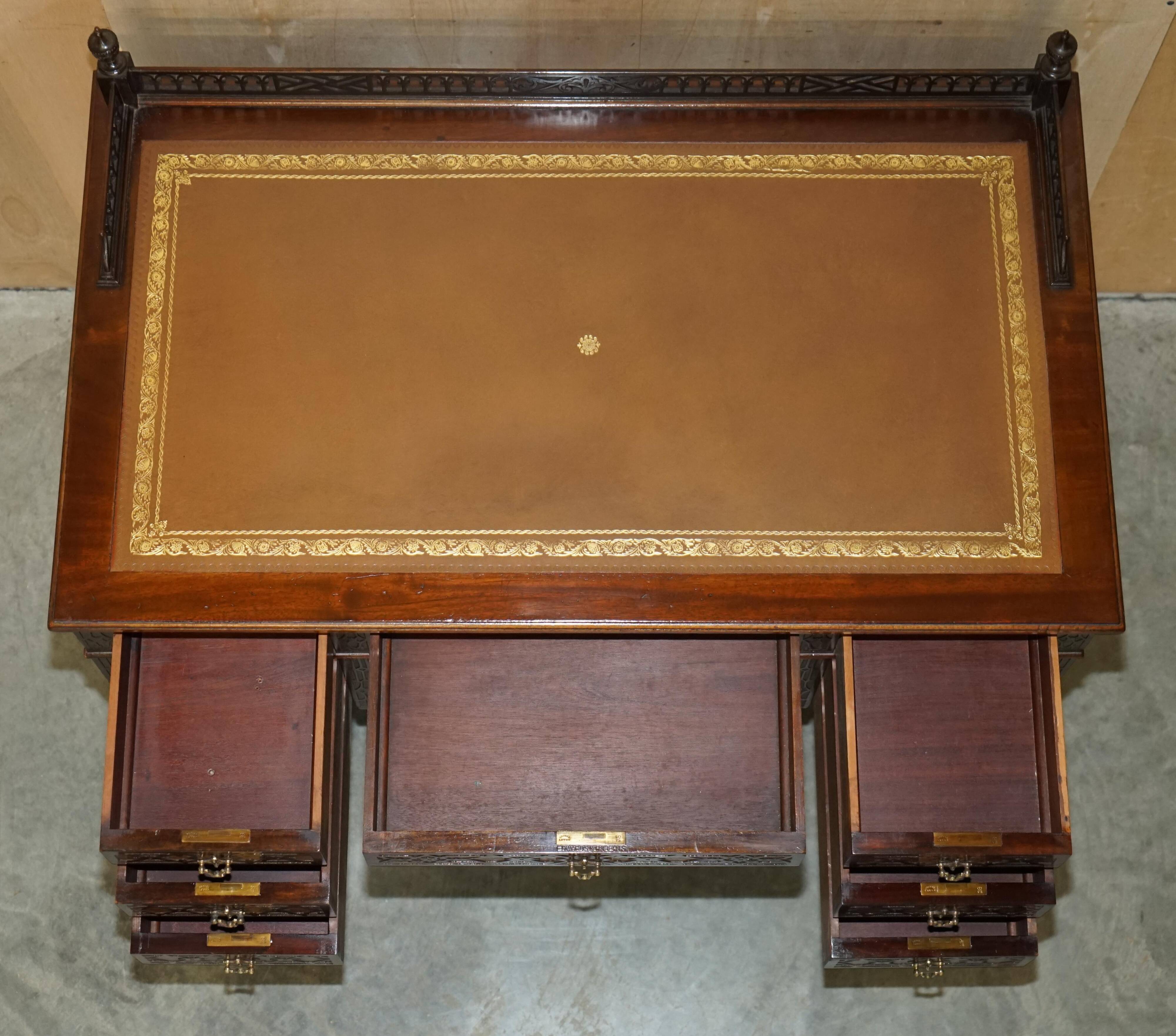 Chinese Chippendale bureau restored by Edward & Roberts