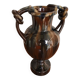 baluster vase jérôme massier de vallauris glazed terracotta