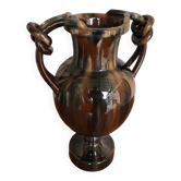 vase balustre jérôme massier de vallauris terre cuite émaillée