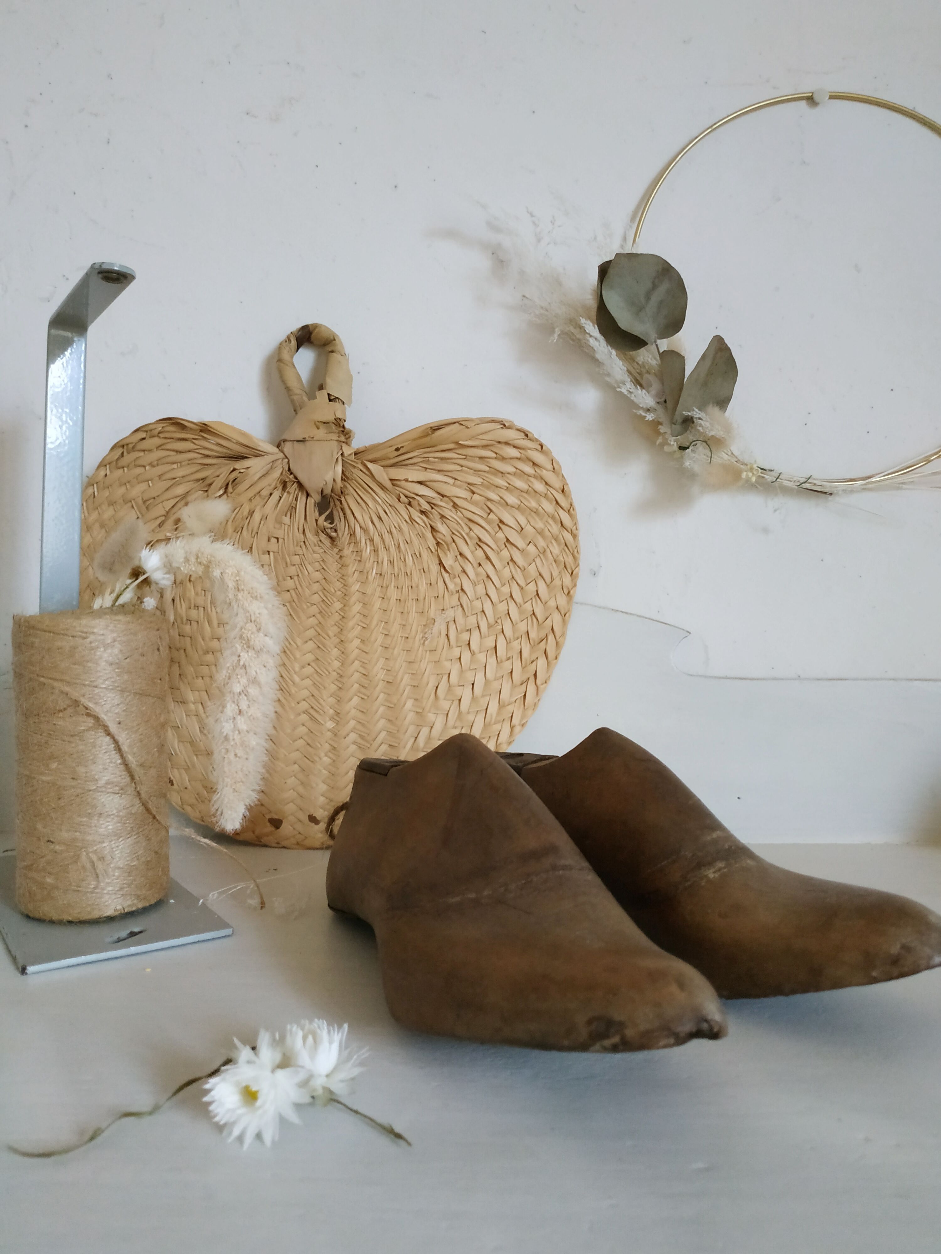 Old wooden shoe trees