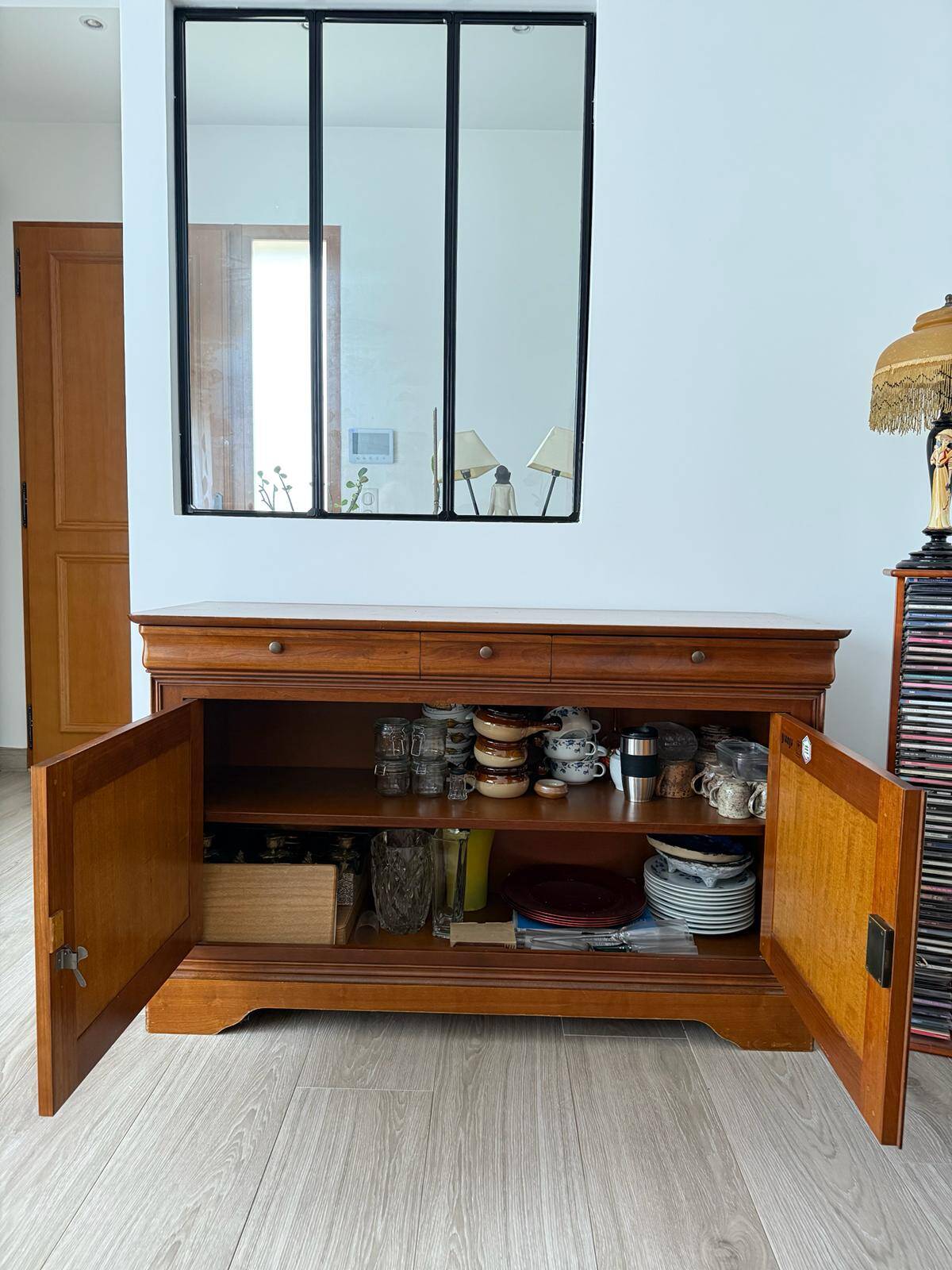 Cherry wood sideboard
