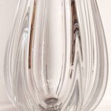 Jarrón de cristal transparente. Spain,1970s.