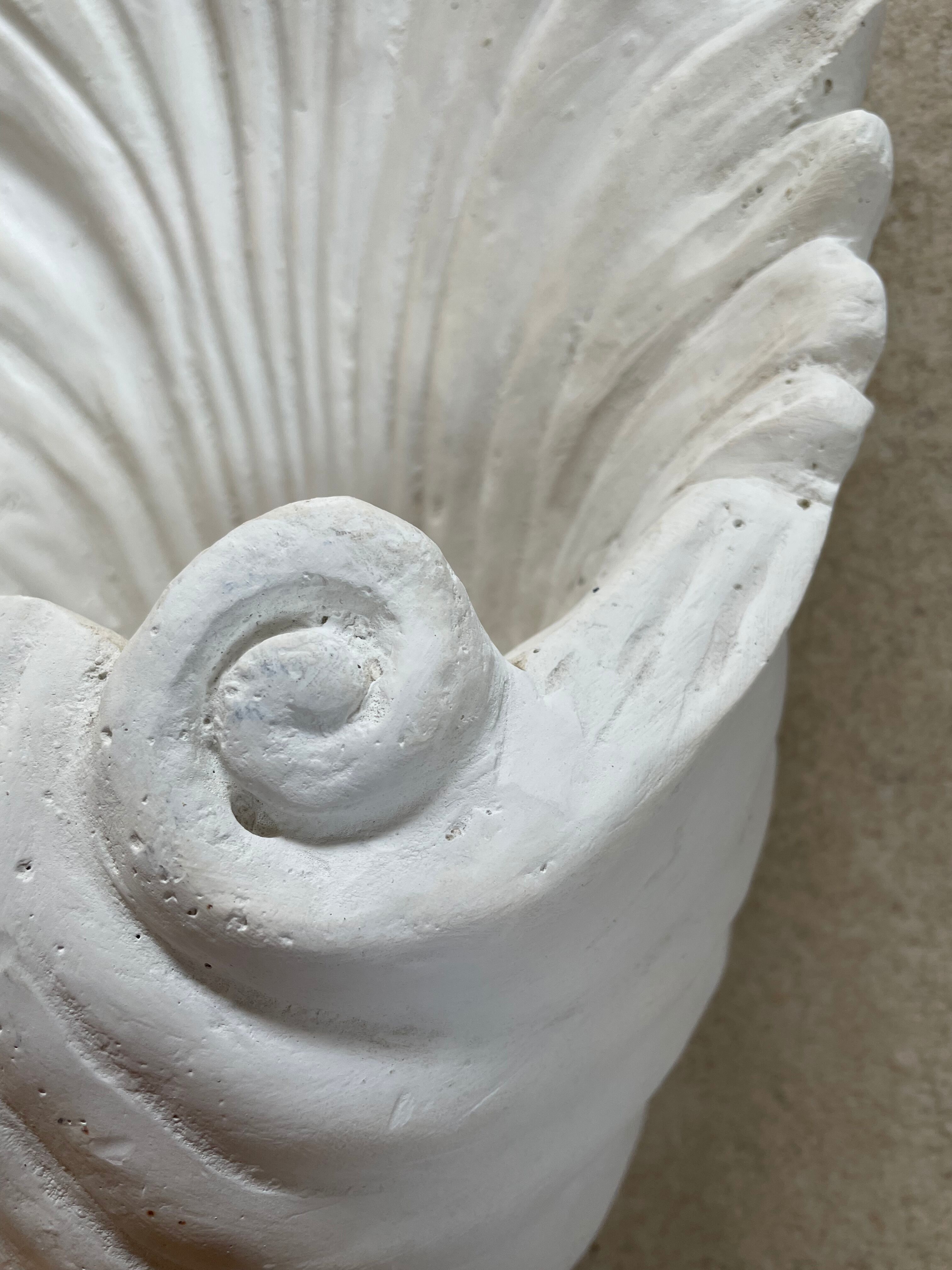 Art Deco shell wall lamp 49cm
