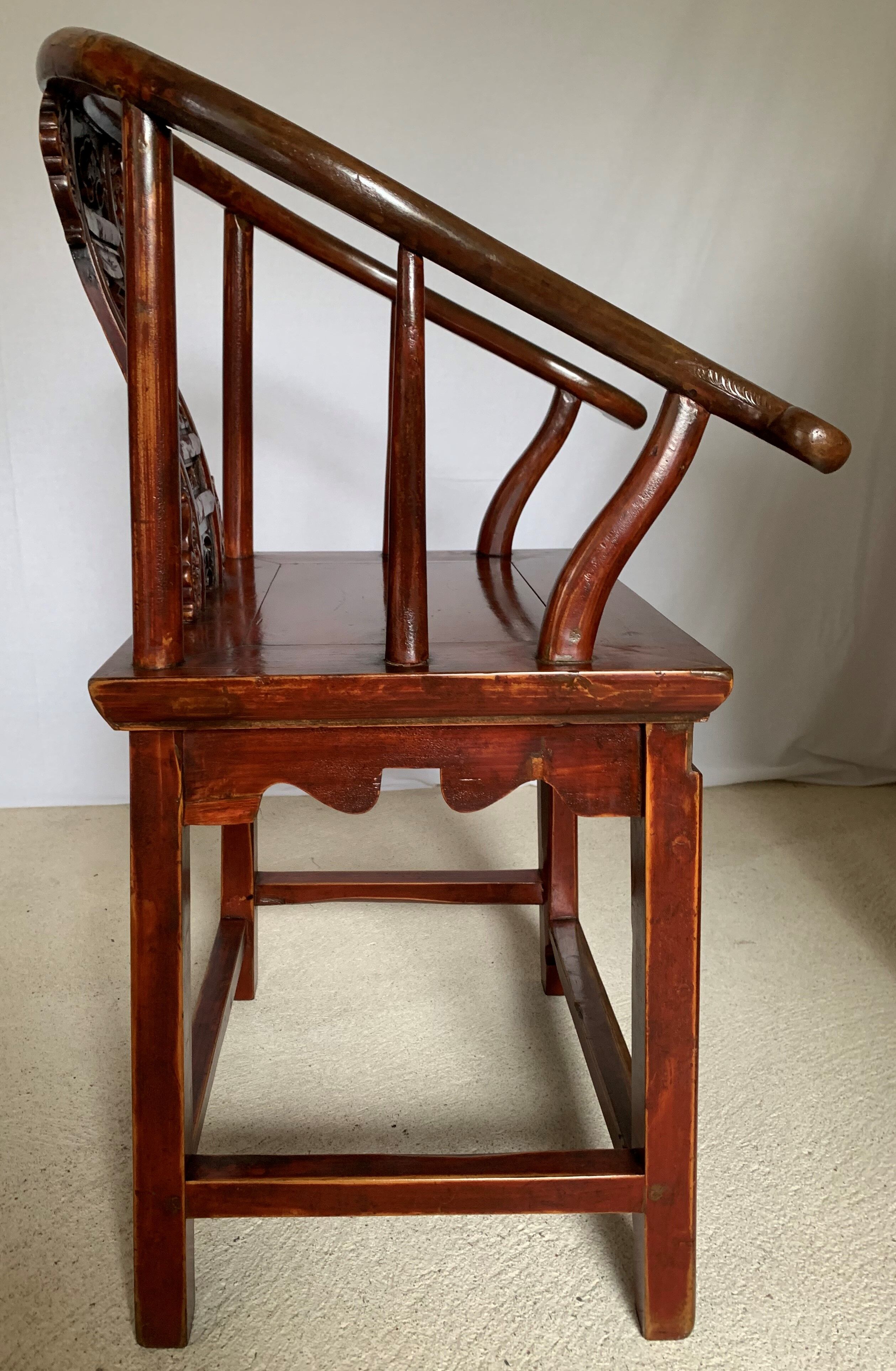 Chinese red laqué chair