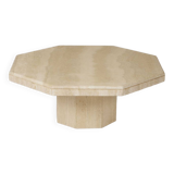 Travertine coffee table
