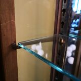 Wood and Art Deco glass showcase