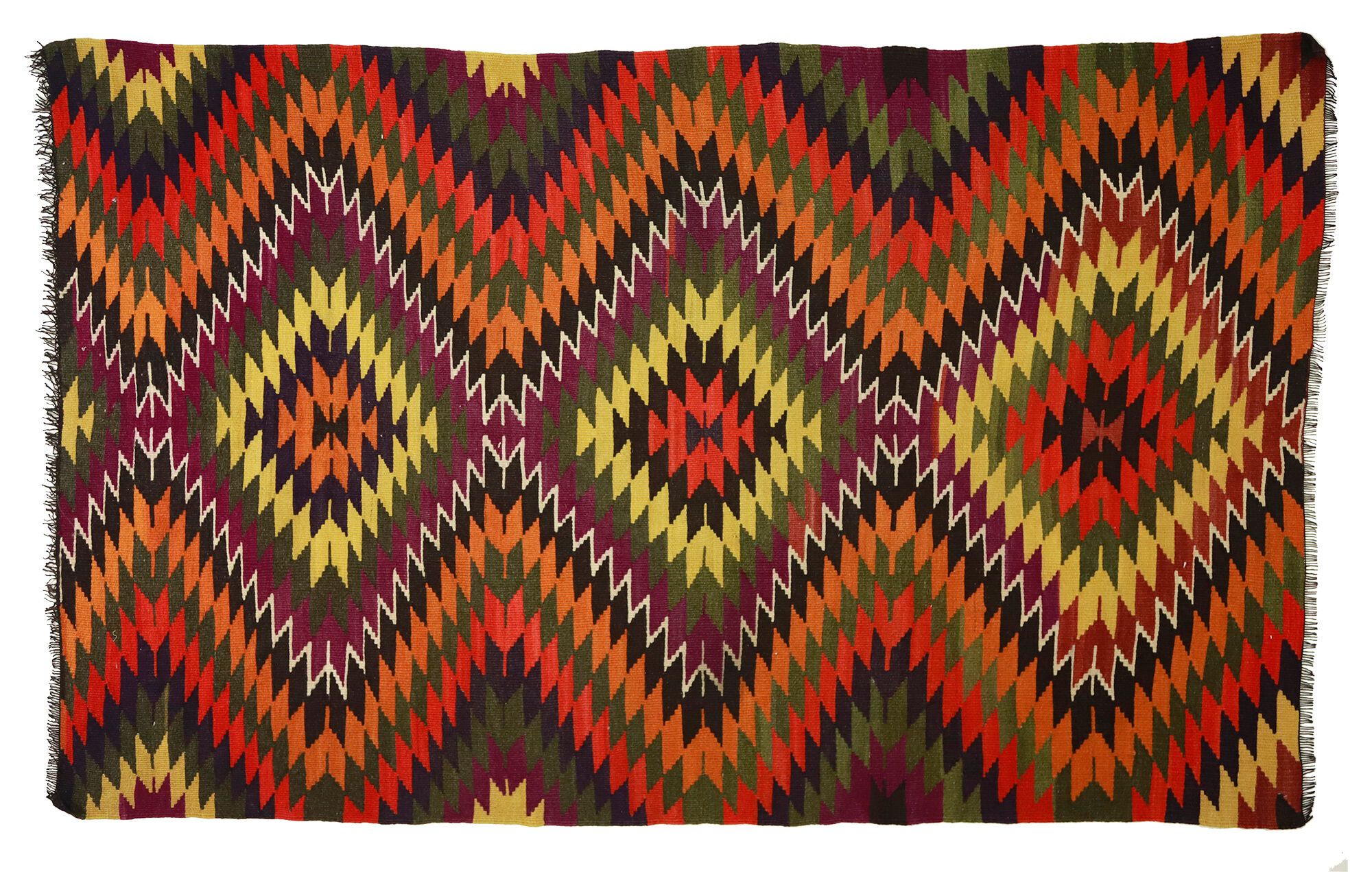 Anatolian handmade kilim rug 294 cm x 180 cm