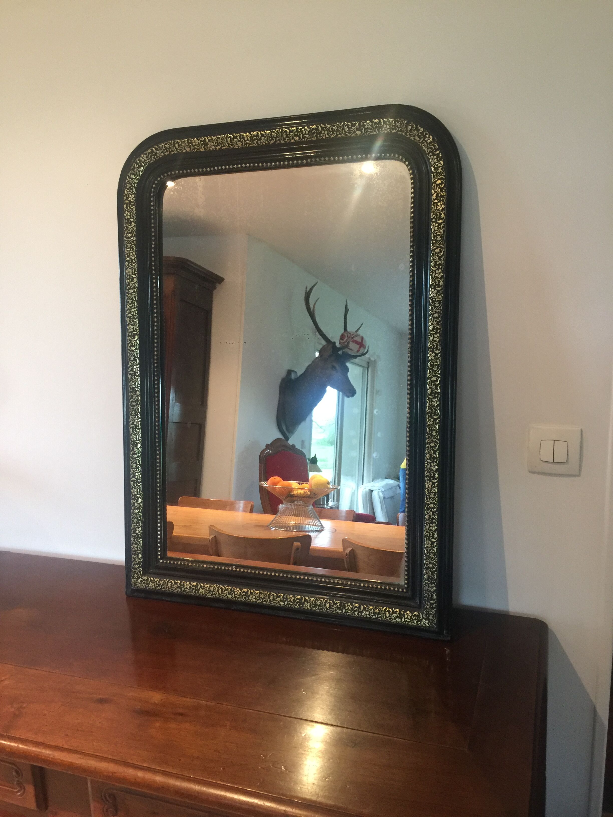 Louis Philippe mirror, Napoleon III, 63x87cm