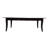 Table de ferme de style Louis XV en chêne massif 228 cm