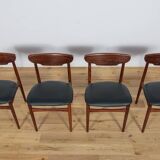 Chaises mid-century en palissandre, danemark, set de 4